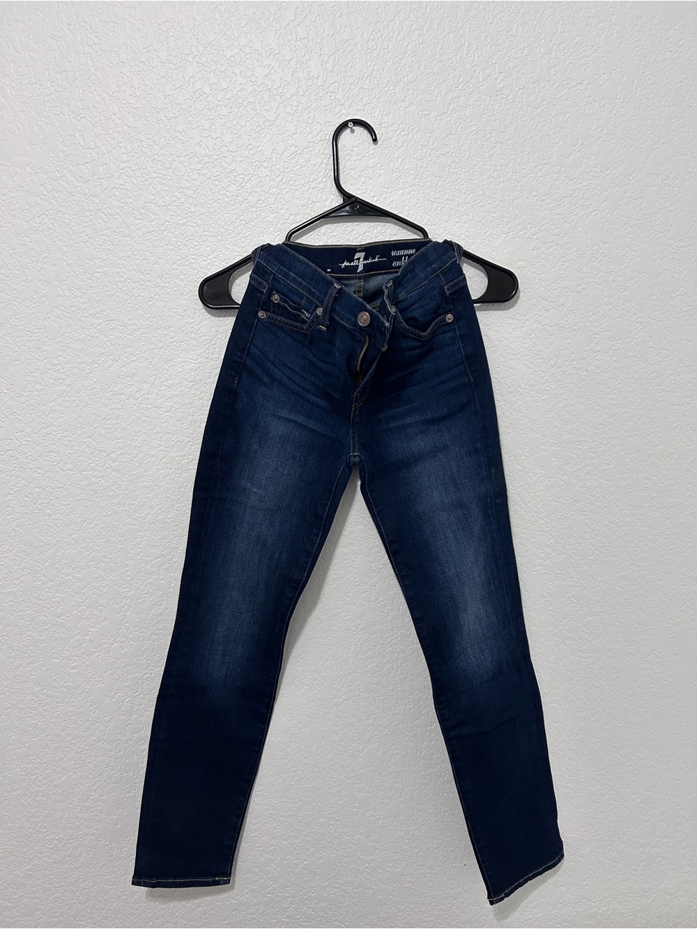 7 For All Mankind Dark Indigo Skinny Jeans